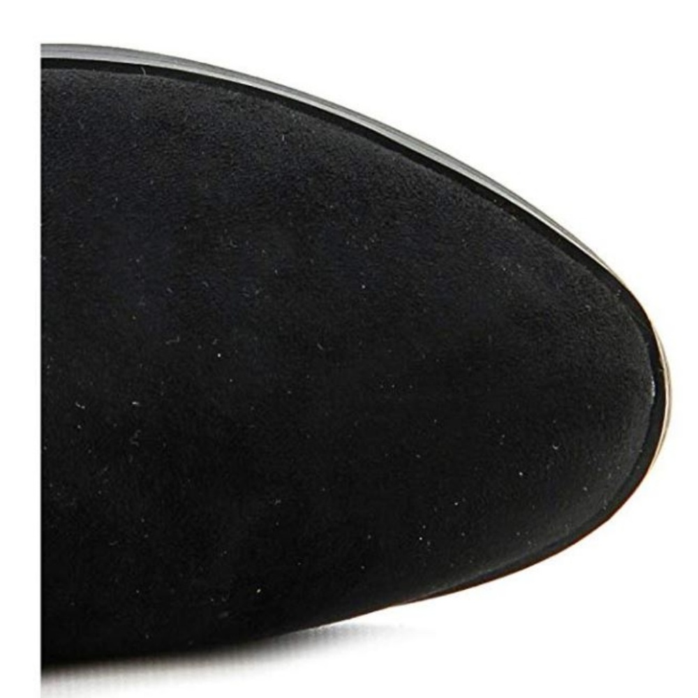 *CLEARANCE*  I.N.C. Immanie Black Boot Suede *DISPLAY* - Picture 3 of 5